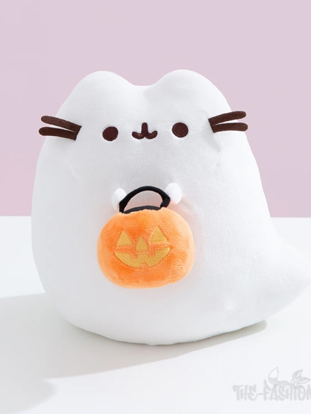 GUND Pusheen Halloween 2024 Trick-or-Treat Boosheen Light Up Plush Ghost Cat NWT